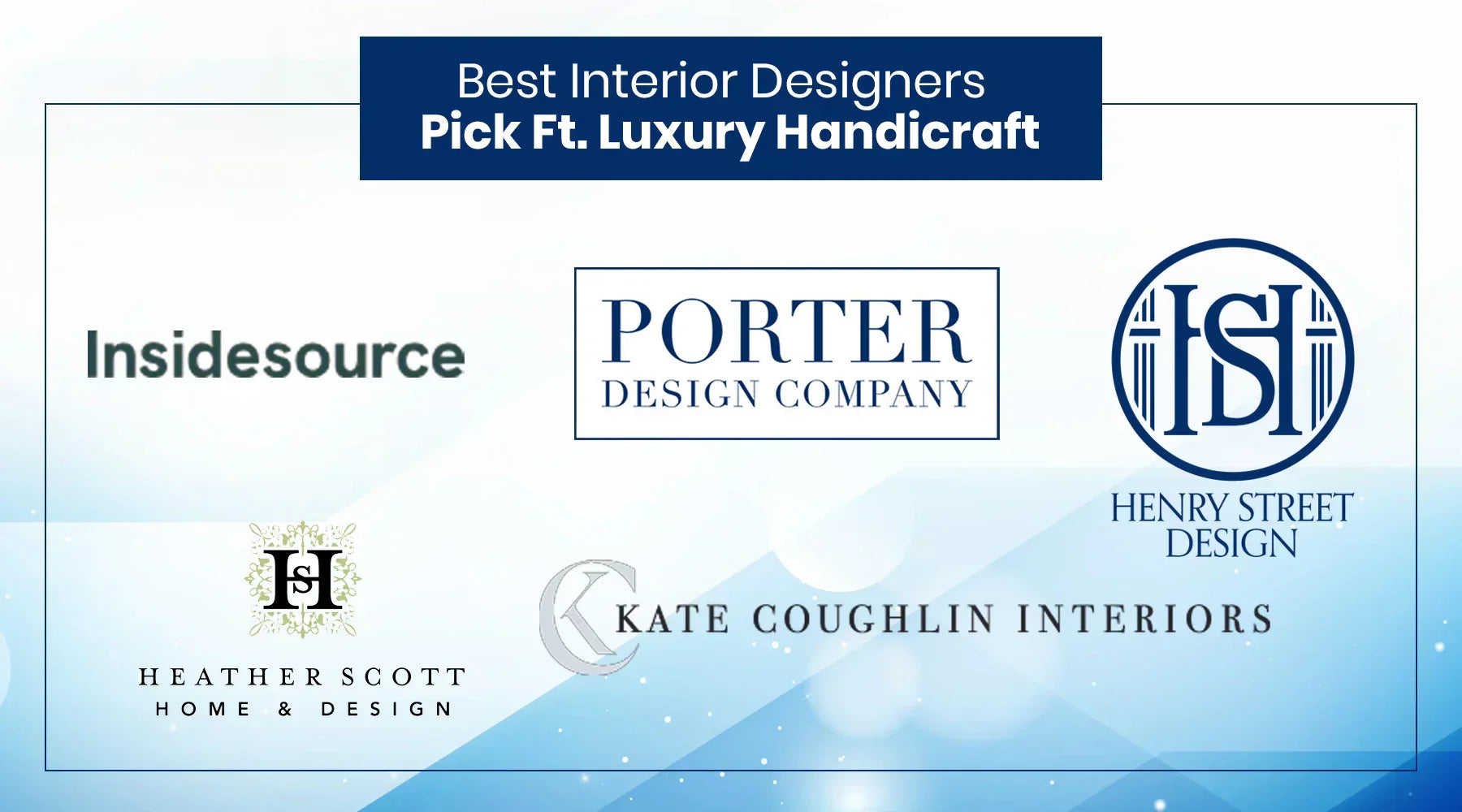 Furniture Picked By Top Interior Designers Ft. Luxury Handicraft