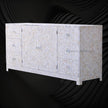 Alexa Mother of Pearl Inlay Media Cabinet White 5