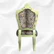Leopard Design Velvet Fabric Chair 2