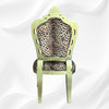 Leopard Design Velvet Fabric Chair 2