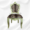 Leopard Design Velvet Fabric Chair 4
