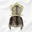 Leopard Design Velvet Fabric Chair 5
