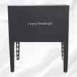 Mother Of Pearl Inlay Bedside 2 Drawer Lotus Design Black 4