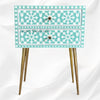 Resin Inlay Moroccan Chest and Bedside Green TOTALLY VEGAN 6