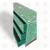 Scroll Vine MOP Inlay 6 Drawer Dresser Green 5