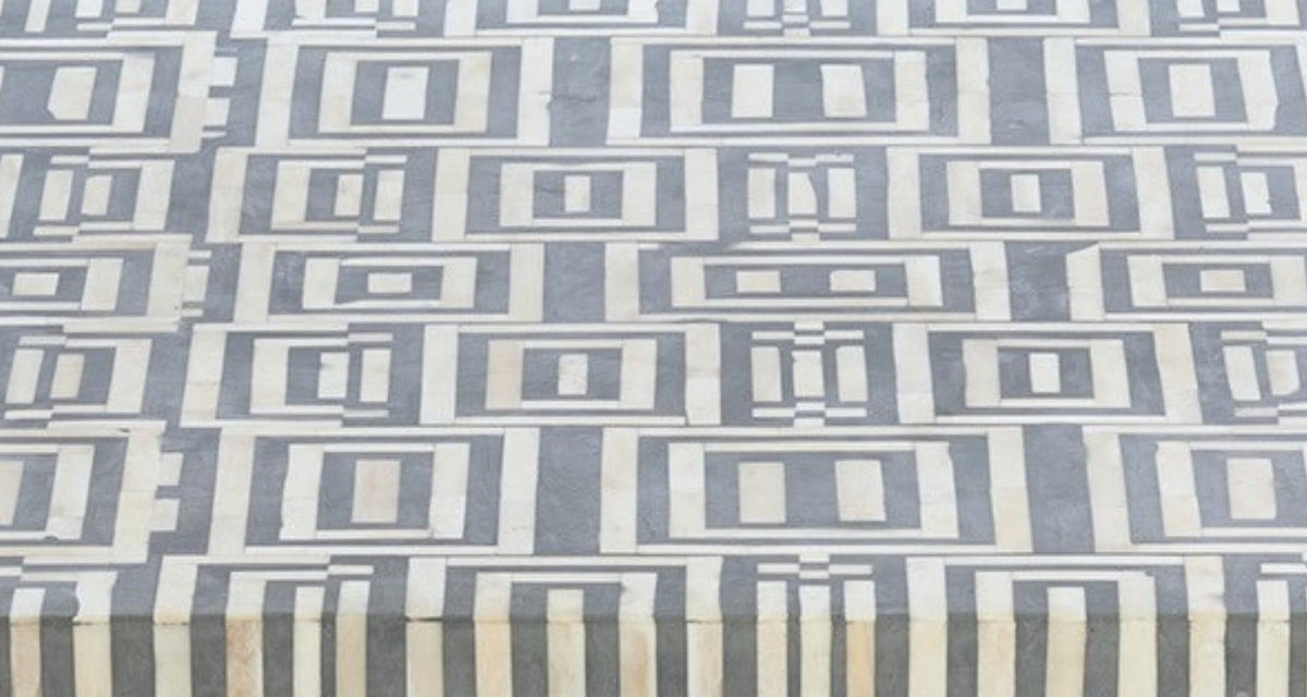 Bone Oak Coffee Table Box Design Grey luxuryhandicrafts