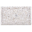 Mother Of Pearl Inlay Floral Coffee Table White 5
