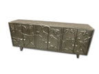 White Metal Flower Carved Buffet 4