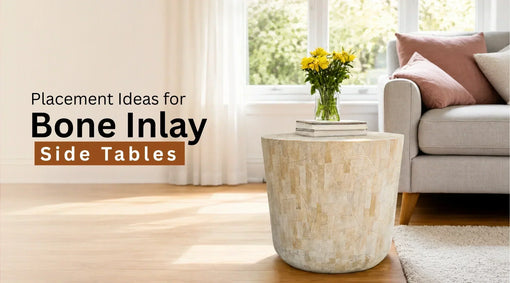 Bone Inlay Side Table Placement Ideas