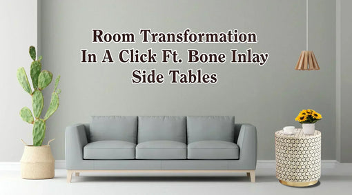 Bone Inlay Side Table
