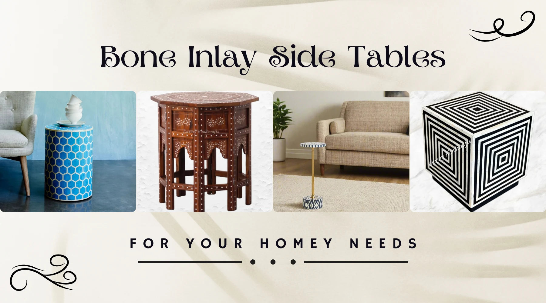 Bone Display Table 8 Amazing Bone Inlay Side Tables For Various Home Purposes – Luxury ...