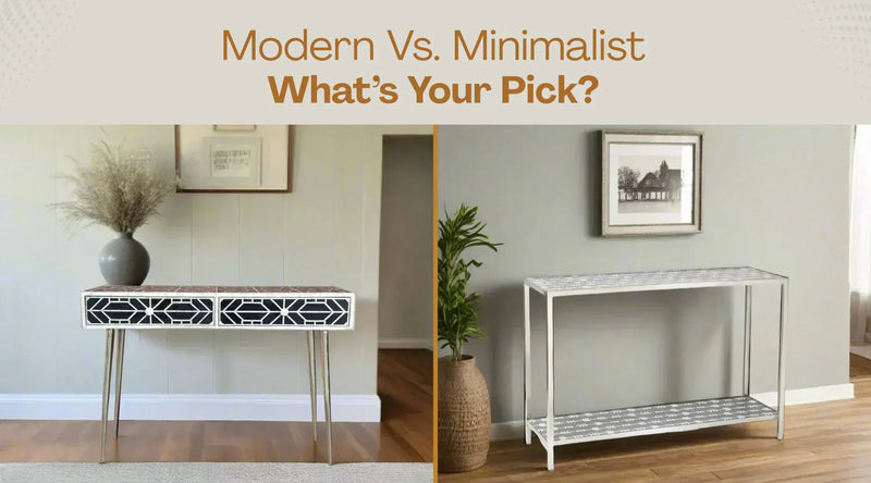 Modern vs. Minimalist Interior Furniture: What’s the Difference?