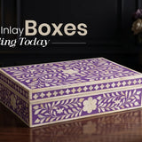 Bone Inlay Box Designs For USA Interiors