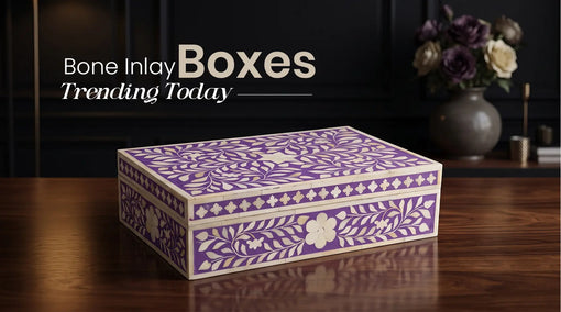 Bone Inlay Box Designs For USA Interiors