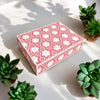Flower Bone Inlay Box Pink