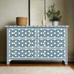 Premium Bone Inlay 6 Drawer Dresser Blue