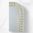 Handcrafted Bone Inlay Mirror Frame Green