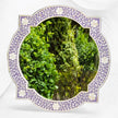 Handcrafted Bone Inlay Mirror Lilac