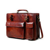 Tann Brown Leather Briefcase