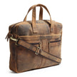 Raw Leather Office Briefcase