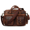 Brown Full Grain Leather Briefcase