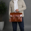 Mason Brown Full Grain Leather Breifcase