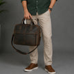 Kevin Buffalo Leather Breifcase