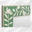 Bone Inlay Mirror Frame Green
