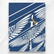 Swan Bone Inlay Sideboard Indigo Blue