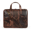 Jamie Leather Briefcase - Brown