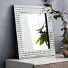Bone Inlay Square Mirror Green