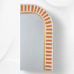 Luxury Bone Inlay Mirror Orange
