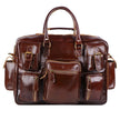 Cherry Red Leather Briefcase