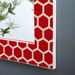 Premium Bone Inlay Mirror Red