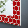 Premium Bone Inlay Mirror Red