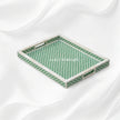 Luxury Bone Inlay Tray Green