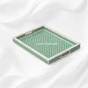 Luxury Bone Inlay Tray Green
