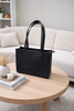 Luxury Leather Tote Bag Black