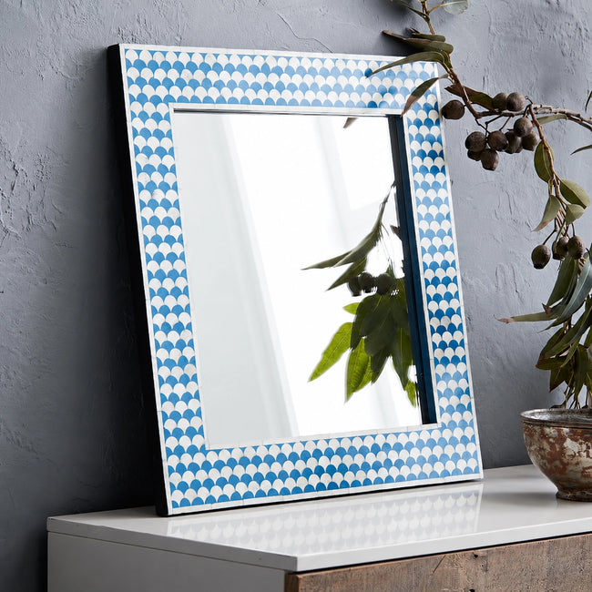  Buy Bone Inlay Square Mirror Blue