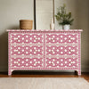 Buy Bone Inlay 6 Drawer Dresser Pink
