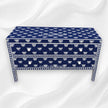 Handcrafted Bone Inlay Sideboard Indigo Blue