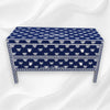Handcrafted Bone Inlay Sideboard Indigo Blue