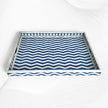 blue bone inlay decorative tray