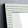 Handcrafted Bone Inlay Mirror Green