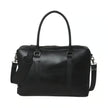 Jamie Buffalo Leather Briefcase- Black