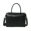 Jamie Buffalo Leather Briefcase- Black