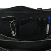 Jamie Buffalo Leather Briefcase- Black
