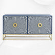  Bone Inlay Sideboard Indigo Blue