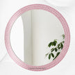 Bone Inlay Mirror Pink