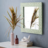Square Bone Inlay Wall Mirror Green